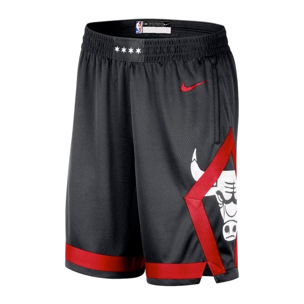 Баскетбольные шорты Nike Chicago Bulls City Edition NBA Black Red