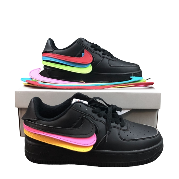 Nike Air Force 1 Black со сменными свушами
