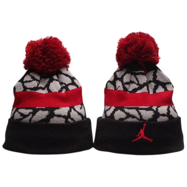 Шапка Jordan Jumpman Striped Beanie Black Red