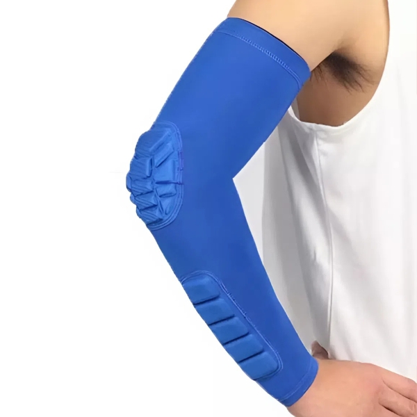 Синий баскетбольный рукав с двойной защитой