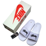 Сланцы Nike Benassi x Stussy White